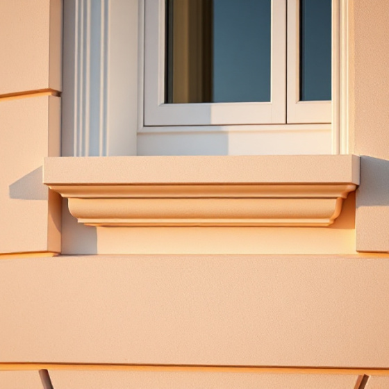 Modern cephede pencere denizliği detayı